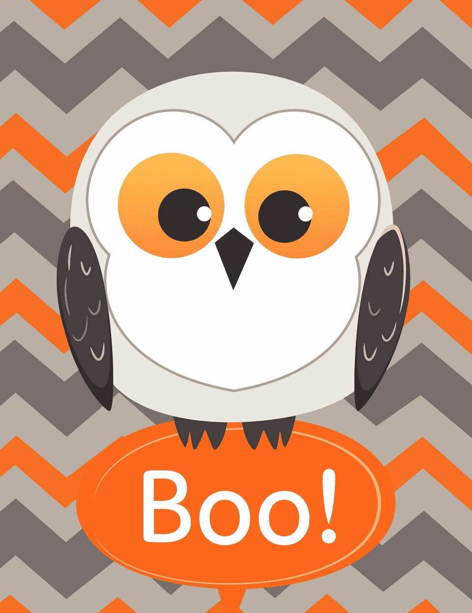 Halloween Owl Festival original repeating artwork