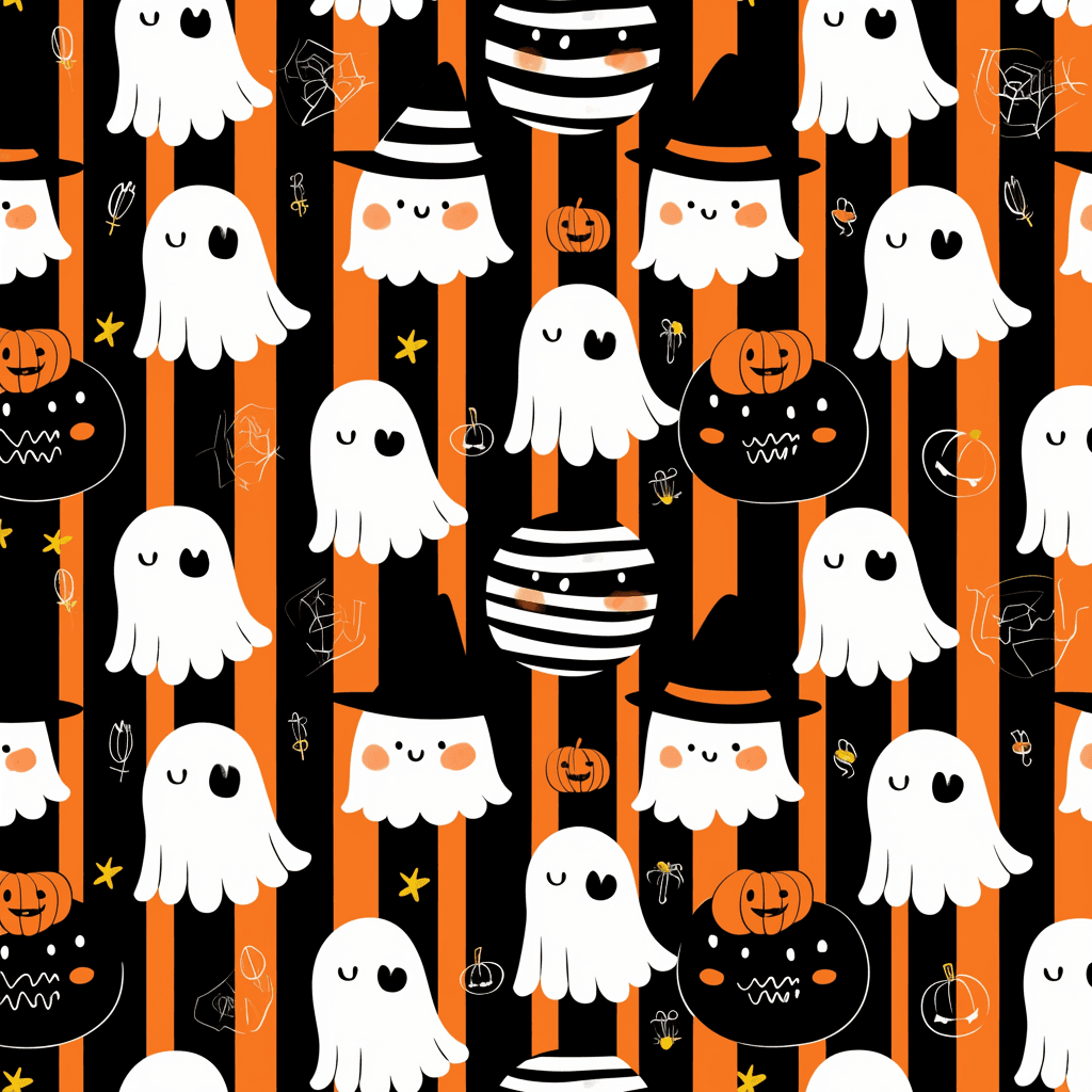 Halloween Ghost 273 original repeating artwork