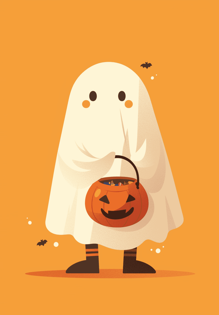 Halloween Ghost 1490 original repeating artwork