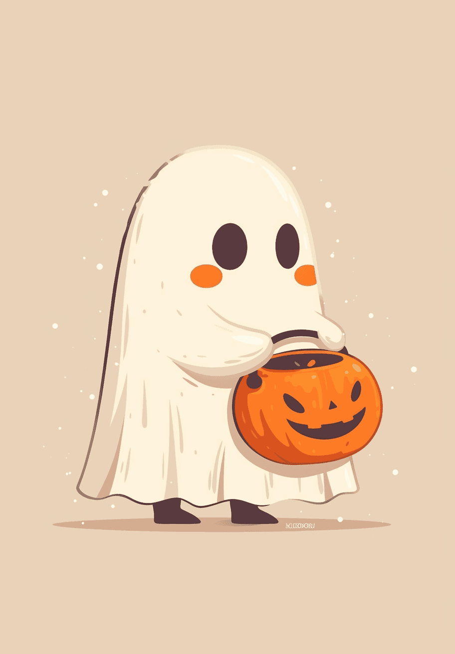 Halloween Ghost 1649 original repeating artwork