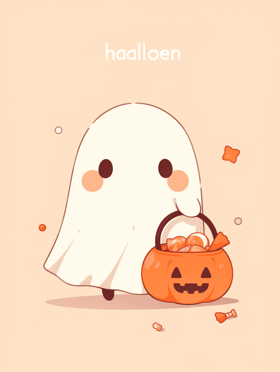 Halloween Ghost 413 original repeating artwork