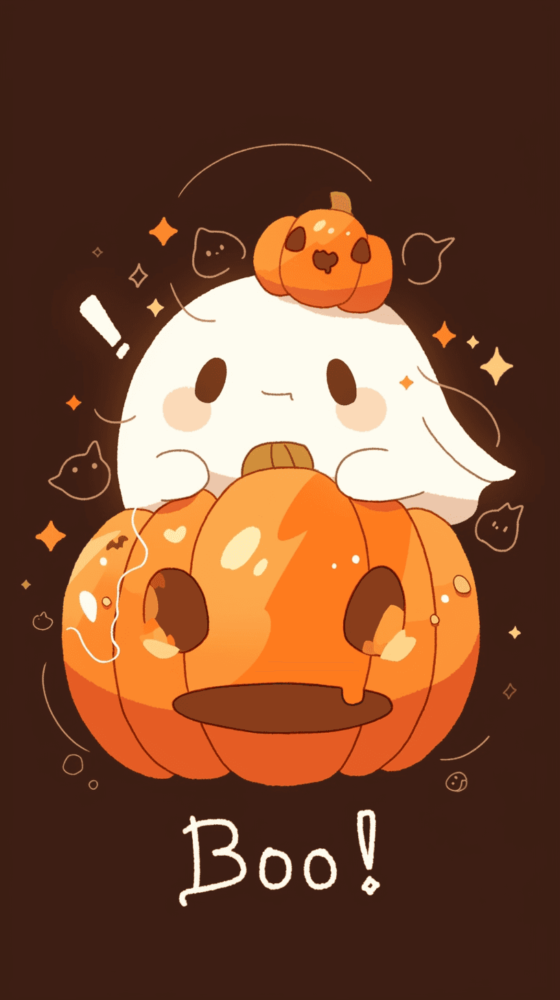 Halloween Ghost 1609 original repeating artwork