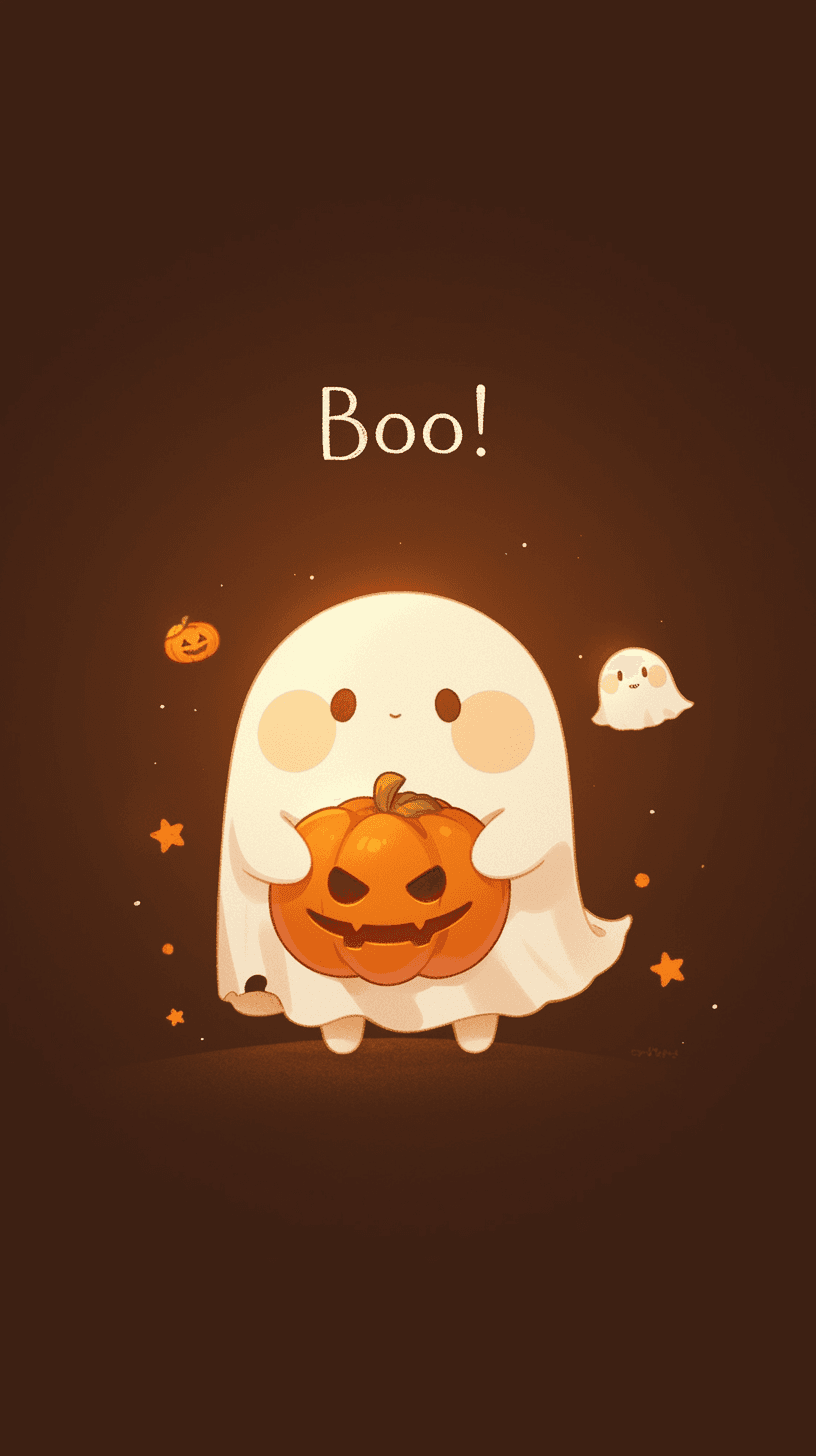 Halloween Ghost 1598 original repeating artwork