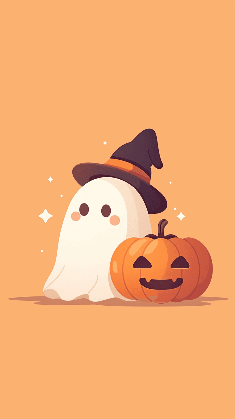 Halloween Ghost 1641 original repeating artwork