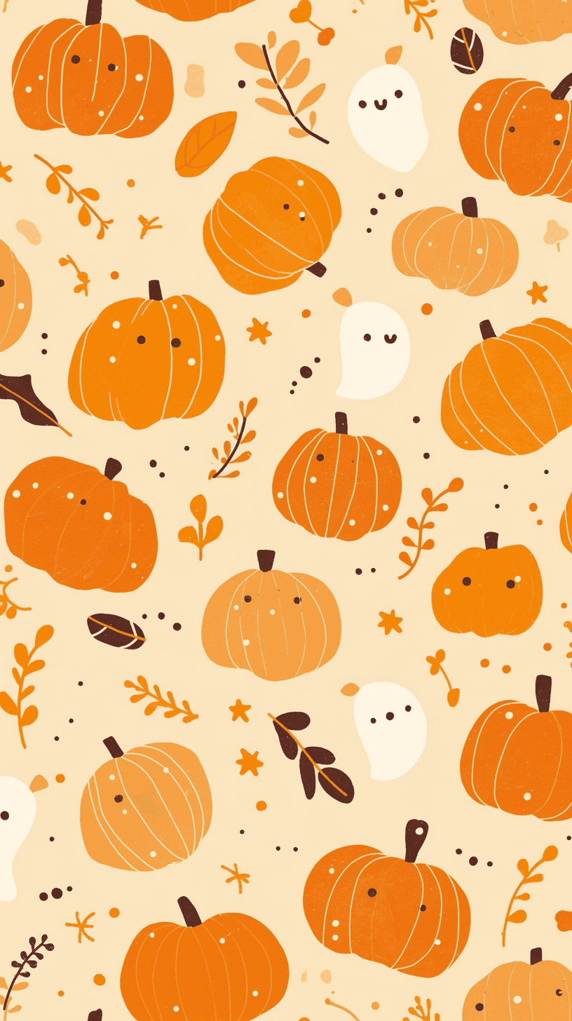 Halloween Pumpkin 345 original repeating artwork
