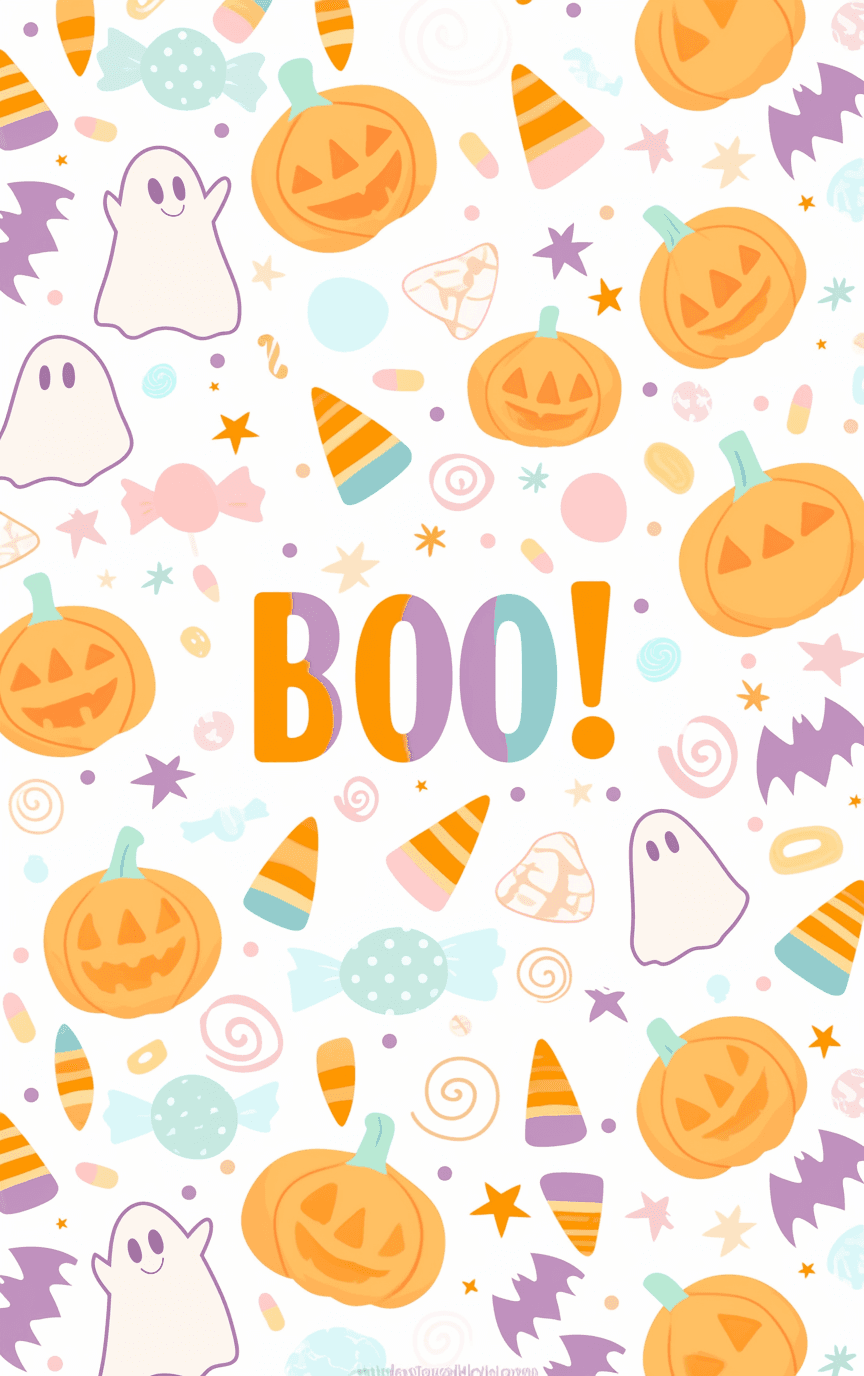 Halloween Pumpkin 363 original repeating artwork