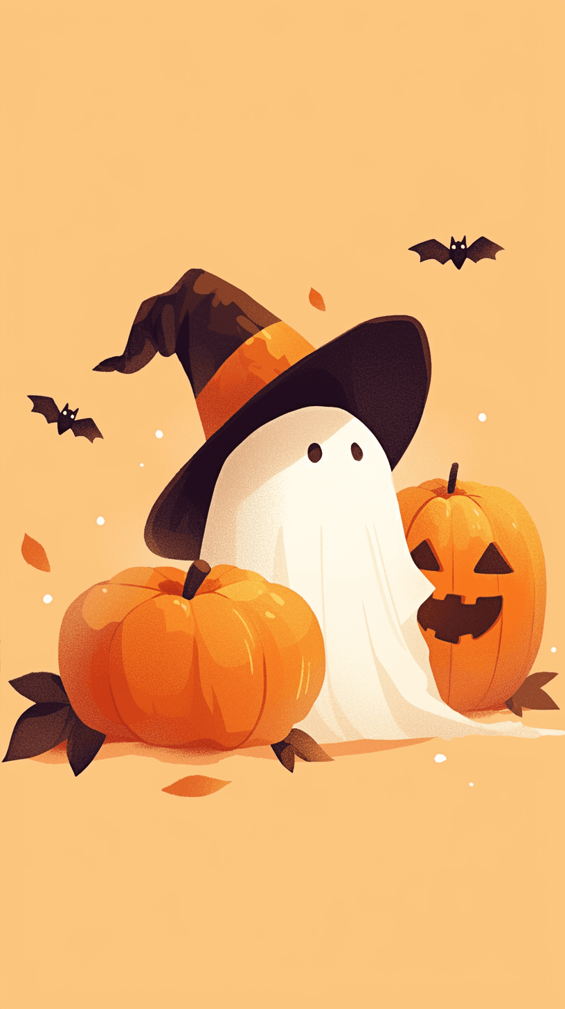 Halloween Ghost 1587 original repeating artwork