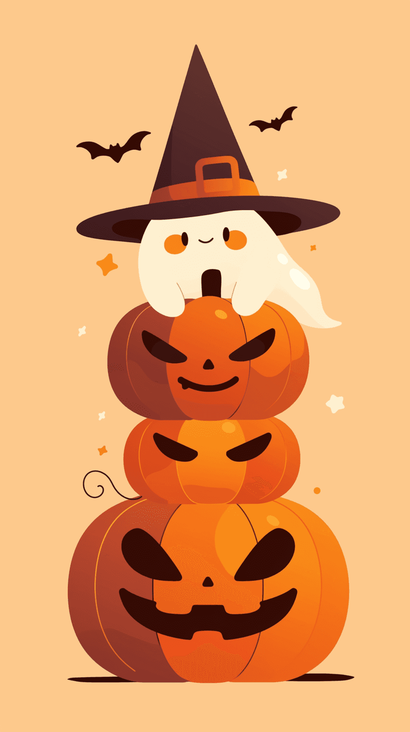 Halloween Ghost 312 original repeating artwork