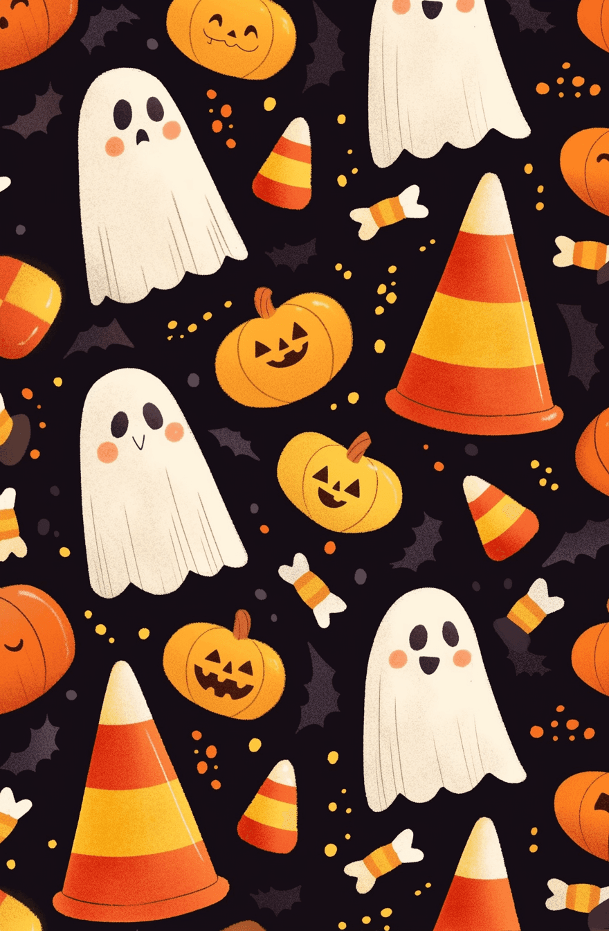 Halloween Pumpkin 229 original repeating artwork
