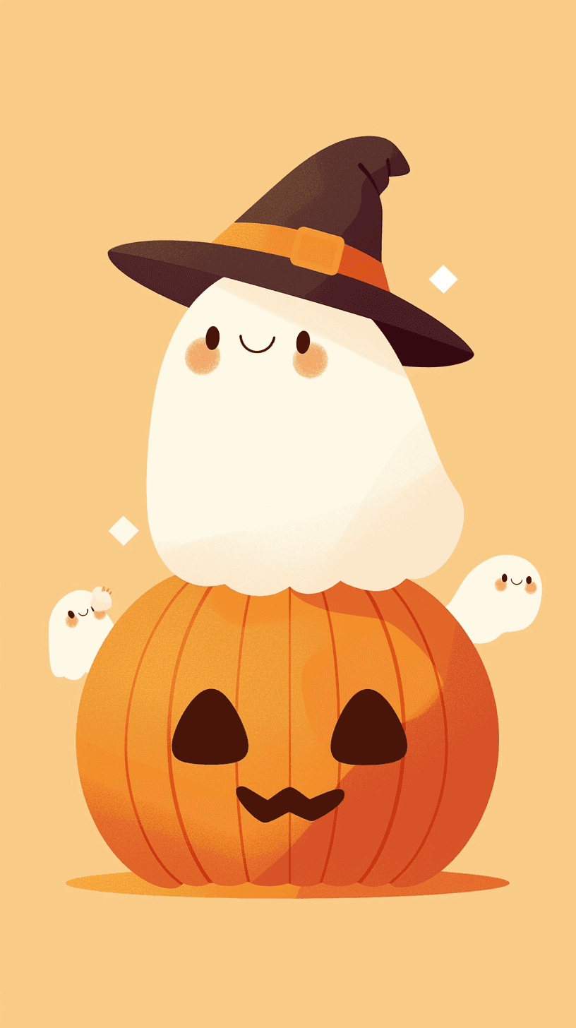 Halloween Ghost 1035 original repeating artwork