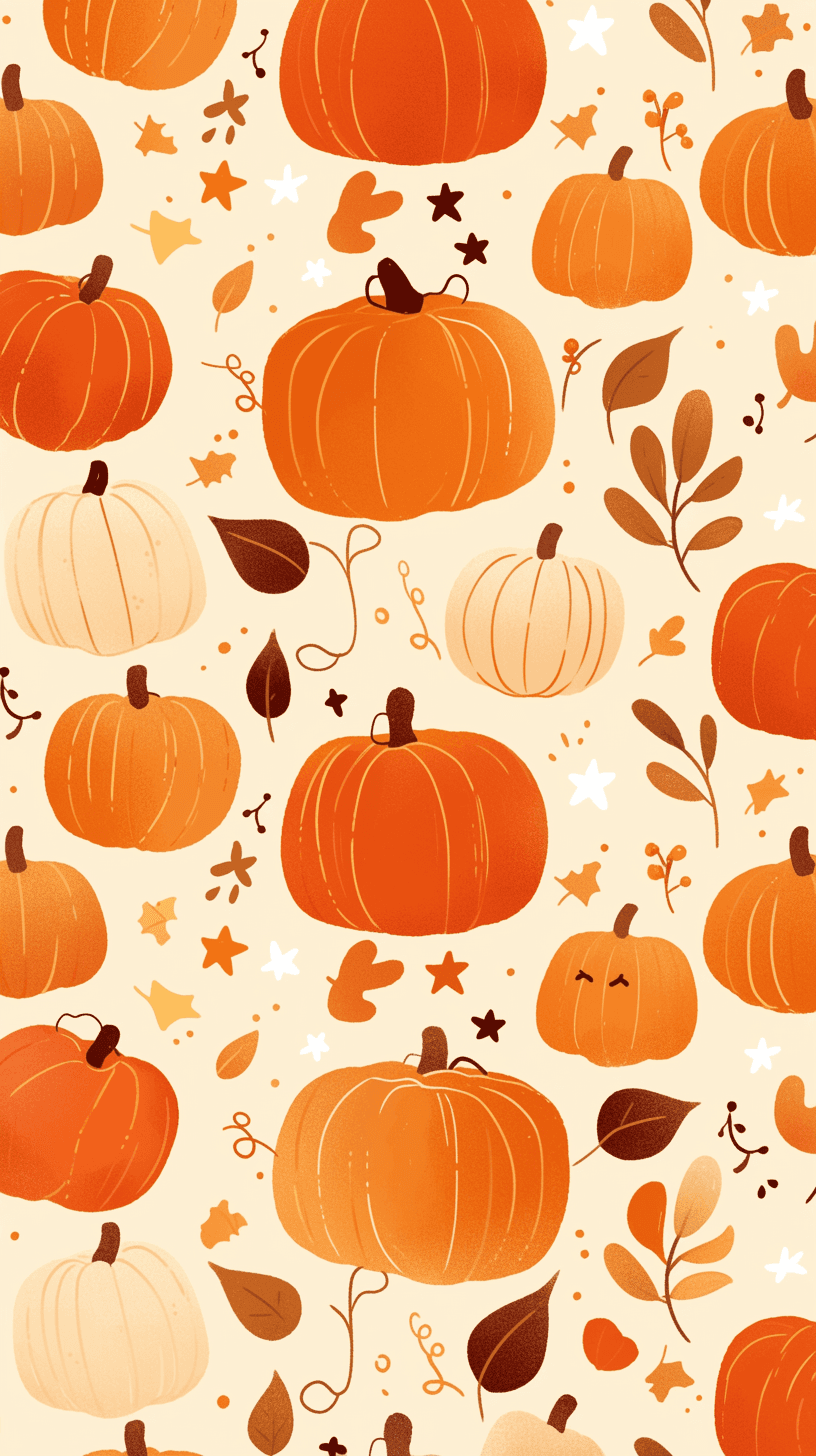 Halloween Pumpkin 422 original repeating artwork