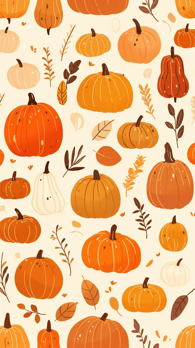 Halloween Pumpkin 496 original repeating artwork