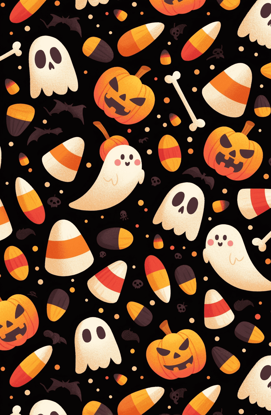 Halloween Ghost 684 original repeating artwork