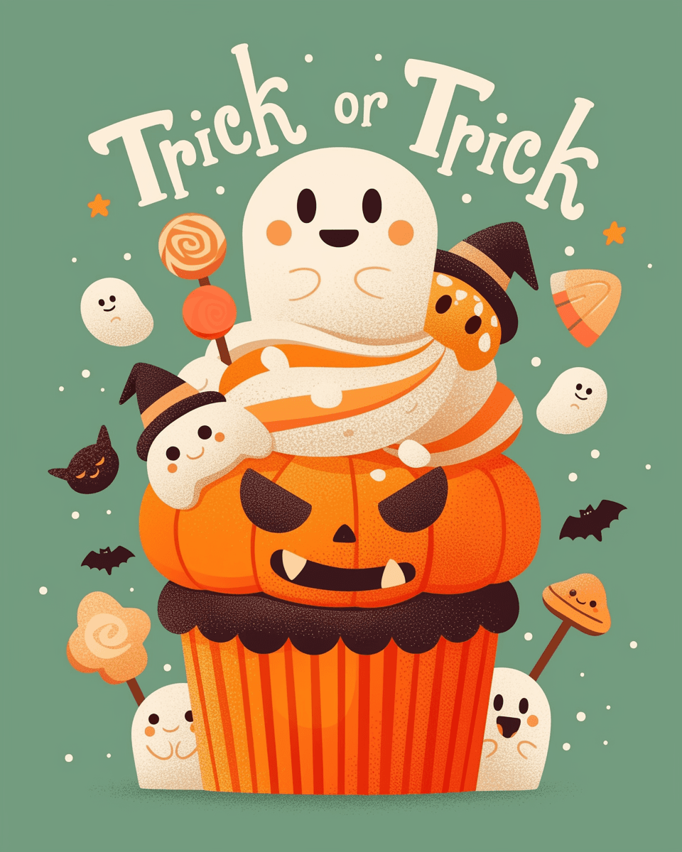 Halloween Ghost 1136 original repeating artwork
