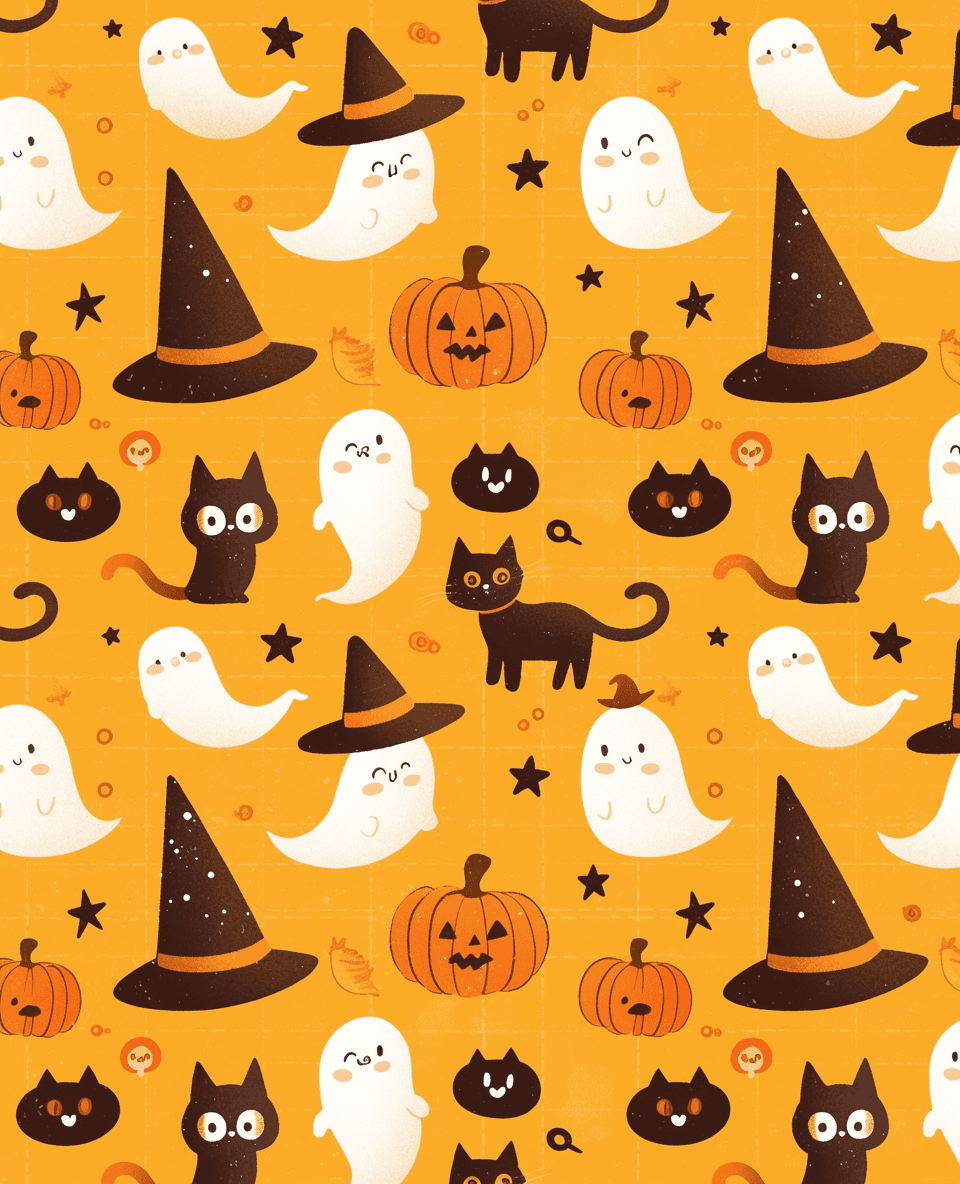 Halloween Ghost 682 original repeating artwork