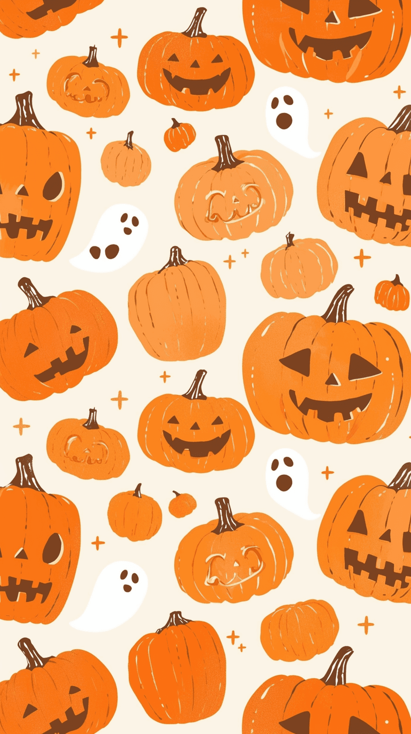 Halloween Ghost 1204 original repeating artwork