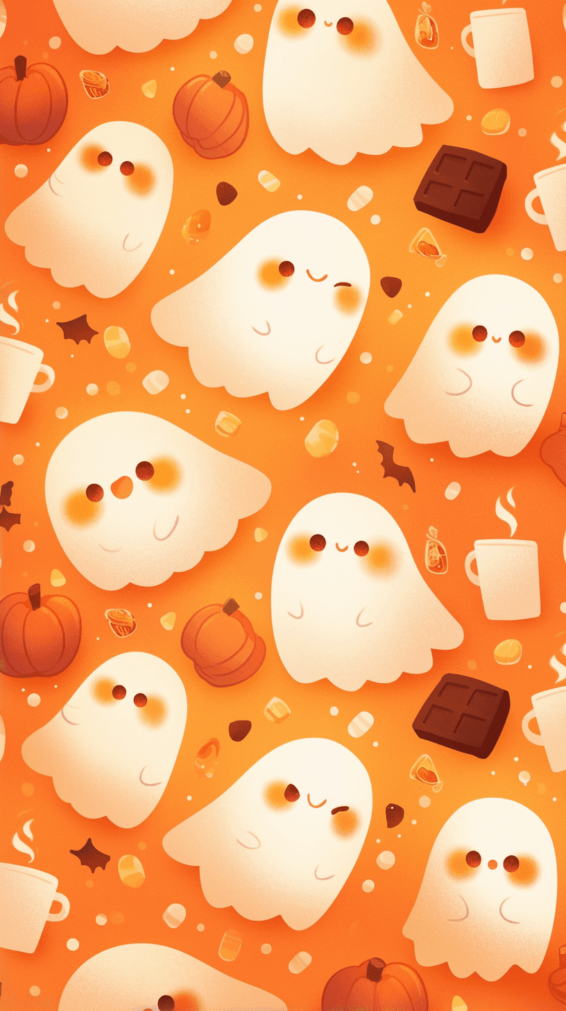 Halloween Ghost 1135 original repeating artwork