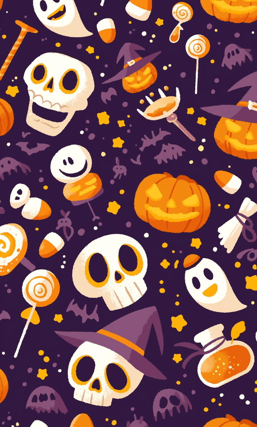 Halloween Ghost 997 original repeating artwork