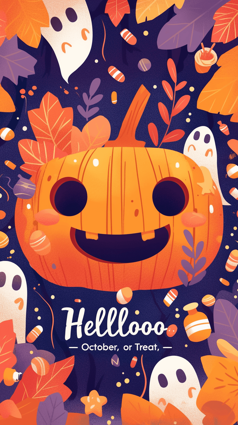 Halloween Ghost 1534 original repeating artwork