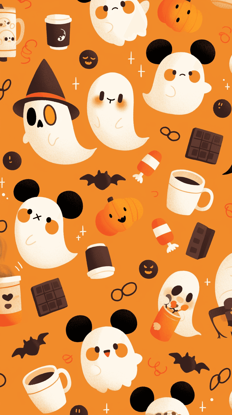 Halloween Ghost 1203 original repeating artwork