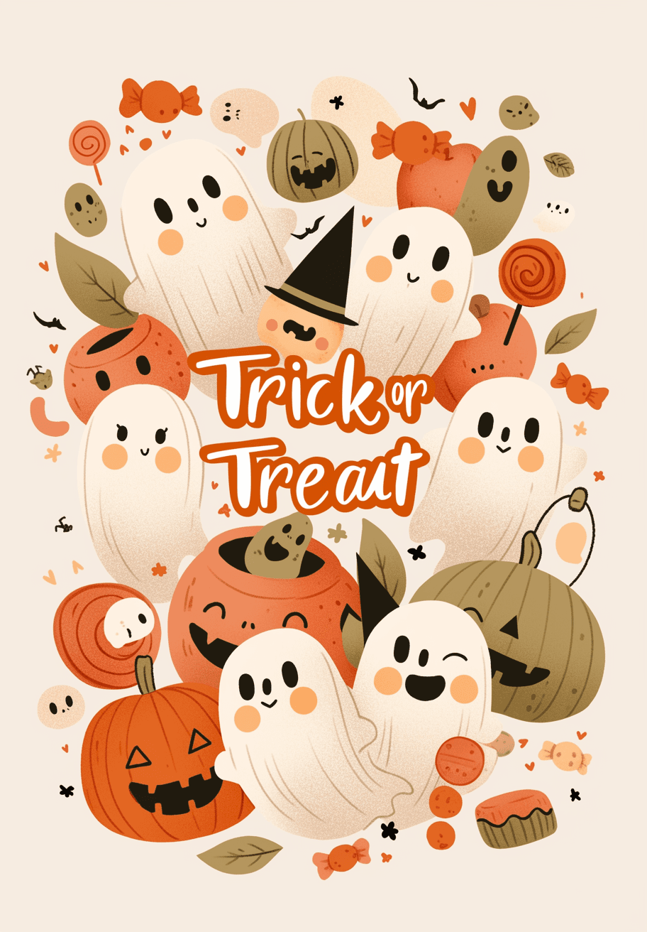 Halloween Ghost 1373 original repeating artwork