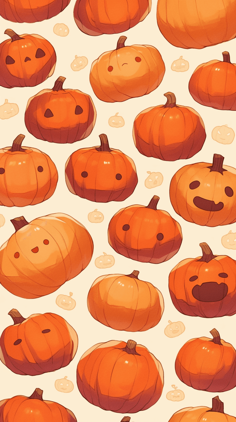 Halloween Pumpkin Tone original repeating artwork
