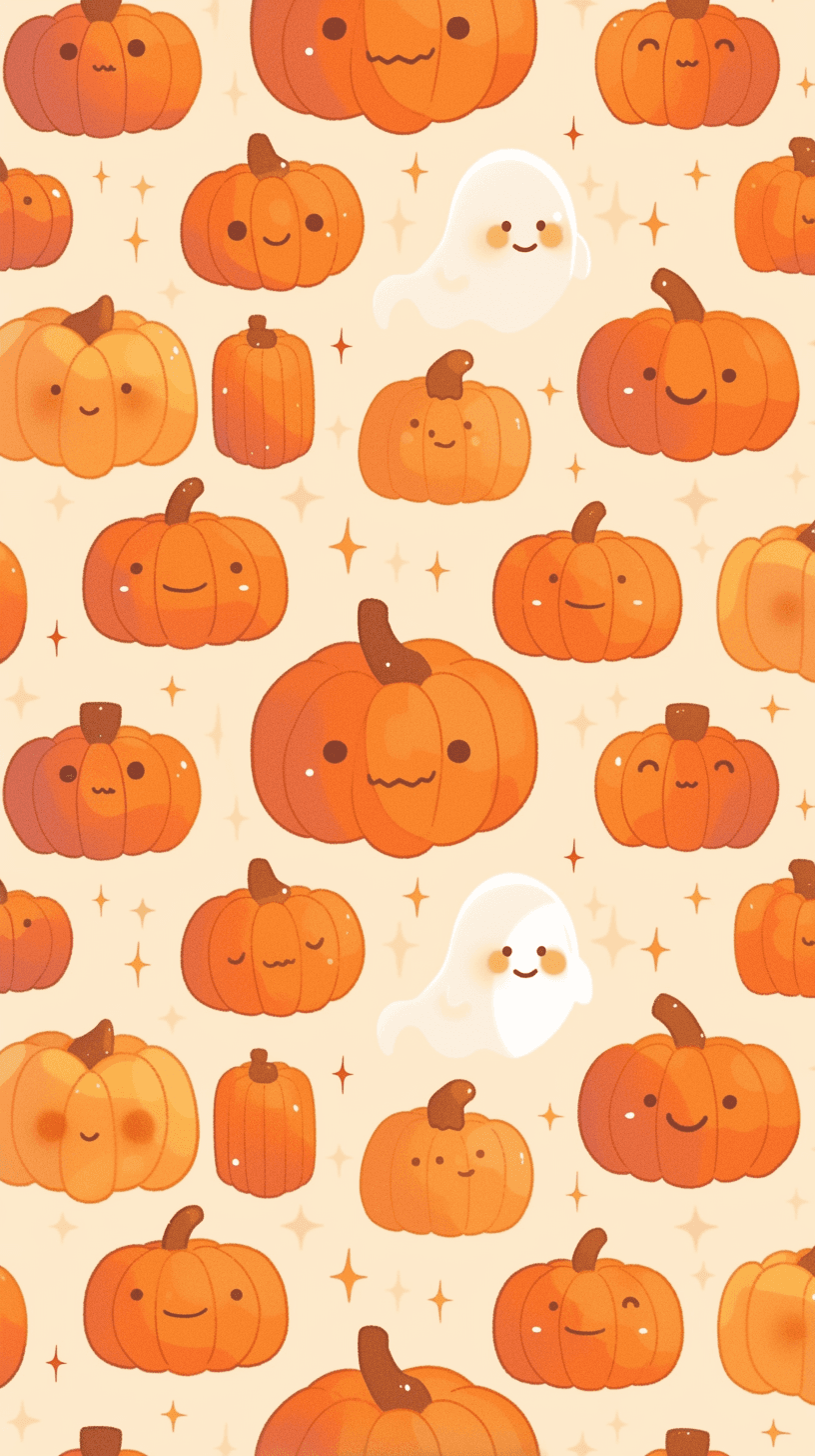 Halloween Pumpkin 483 original repeating artwork