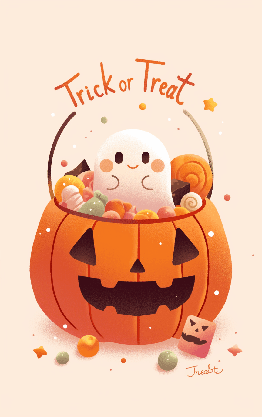 Halloween Pumpkin 203 original repeating artwork