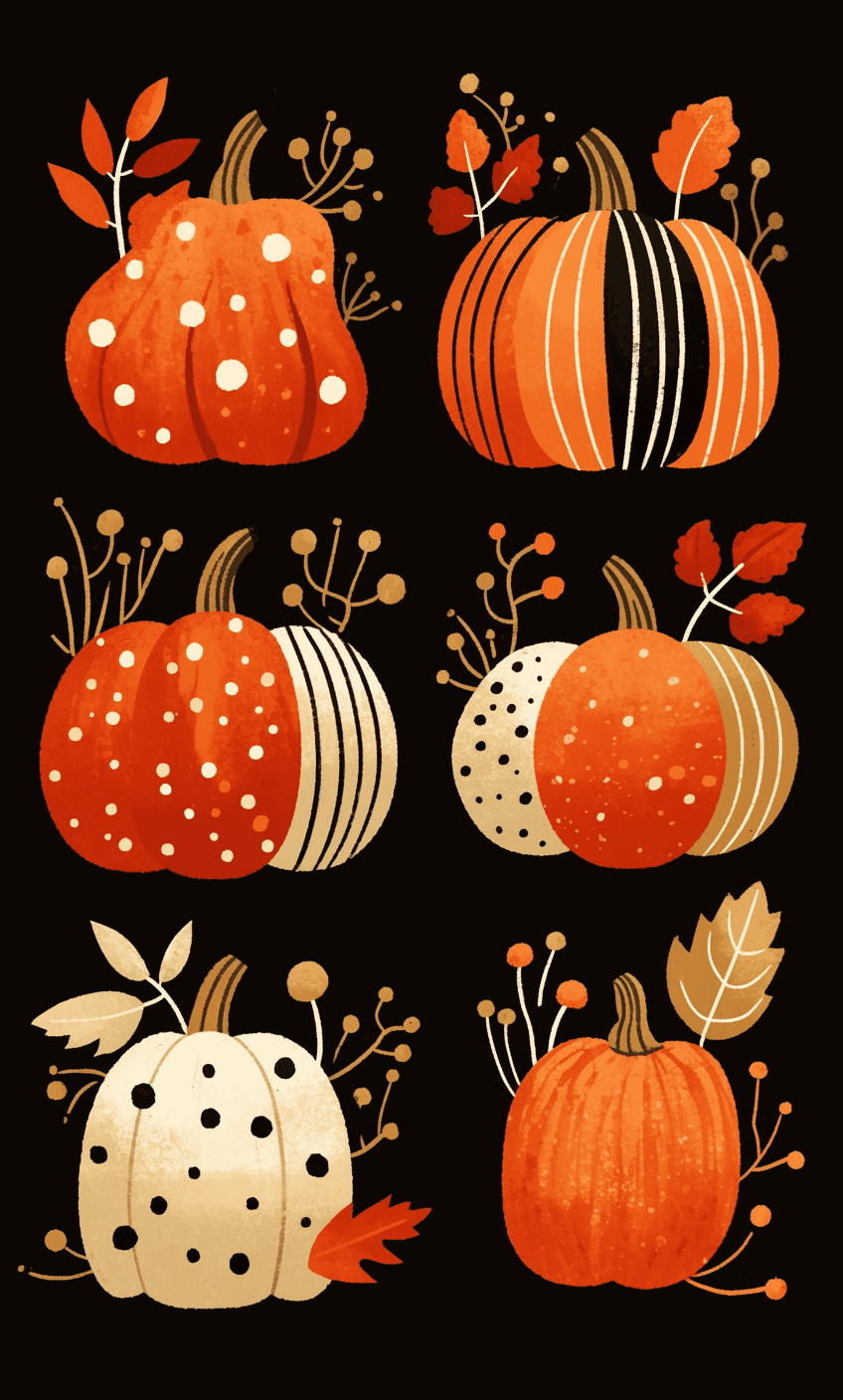 Halloween Pumpkin 344 original repeating artwork