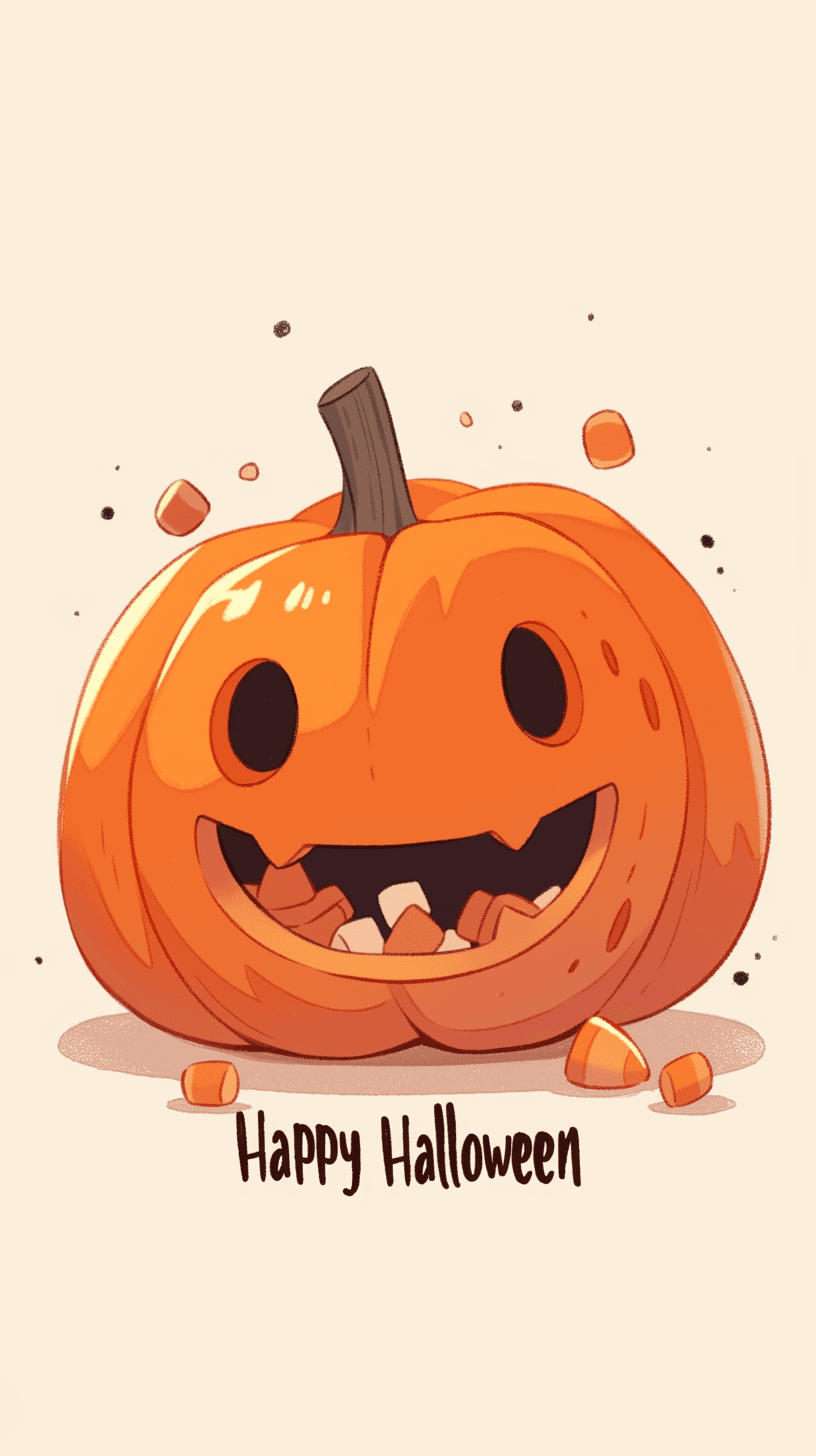 Halloween Pumpkin 091 original repeating artwork
