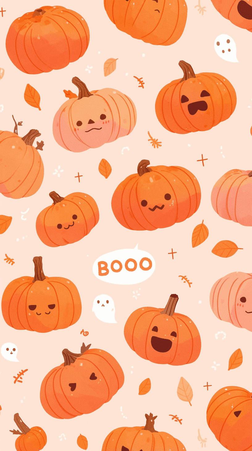 Halloween Pumpkin 476 original repeating artwork