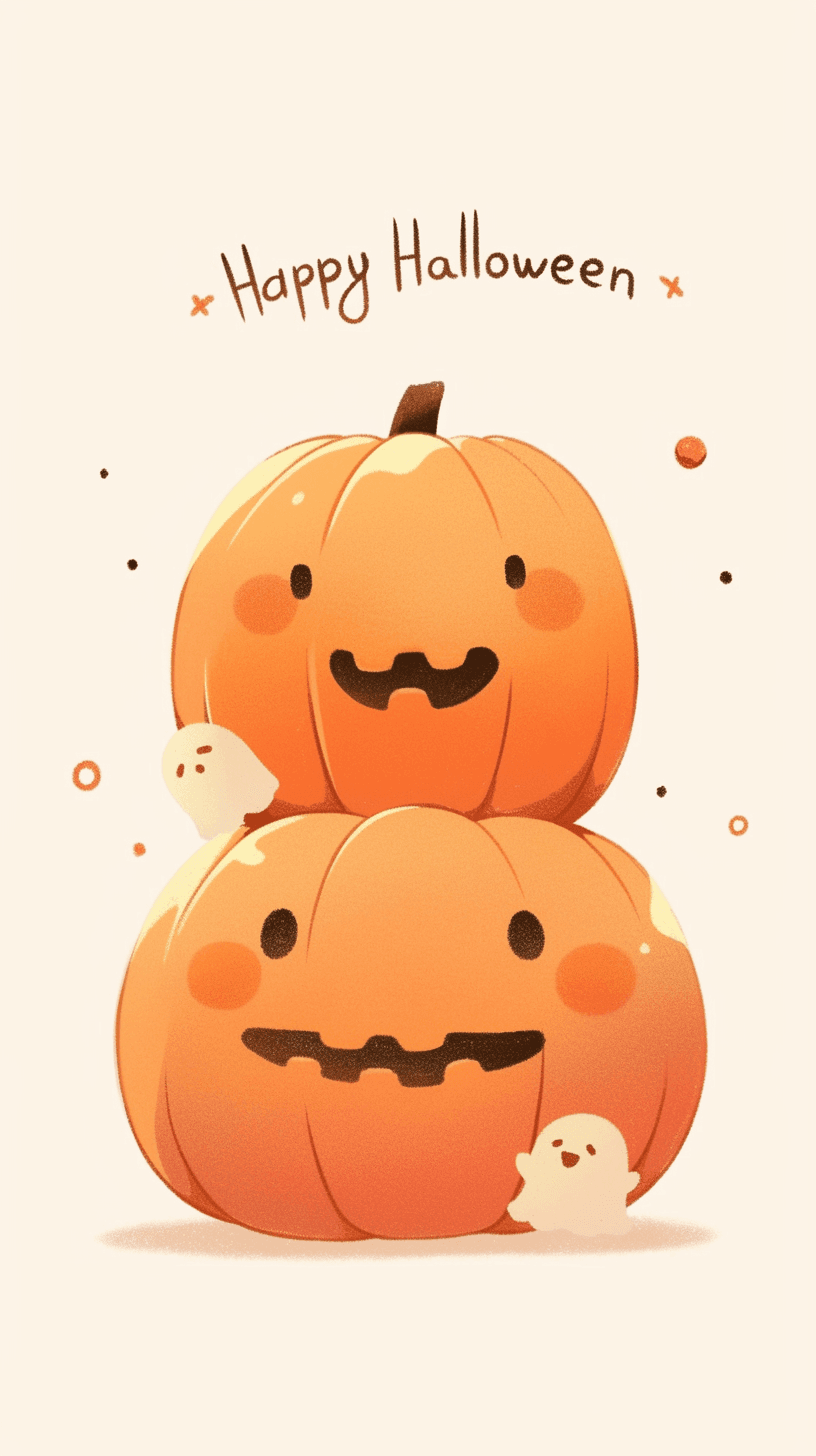 Halloween Pumpkin Silver original repeating artwork