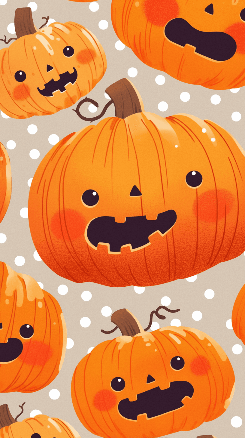 Halloween Pumpkin Studio original repeating artwork
