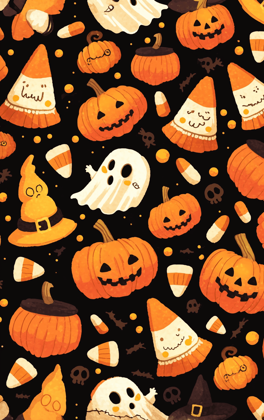 Halloween Ghost Twilight original repeating artwork