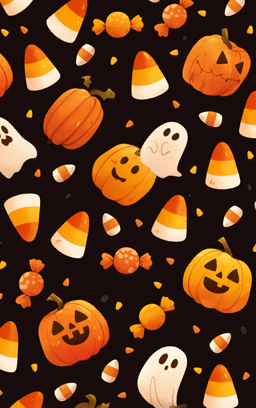 Halloween Ghost 385 original repeating artwork