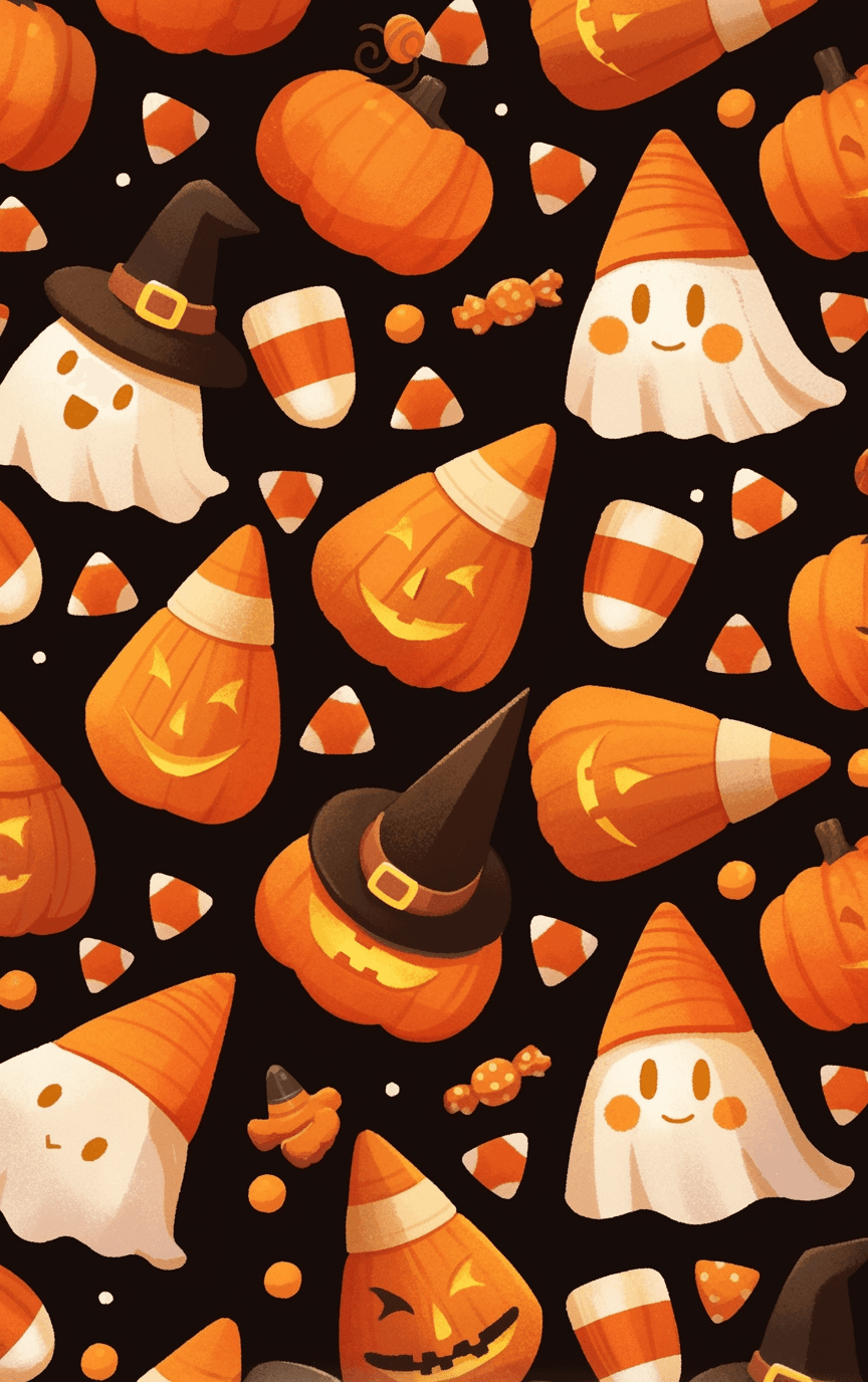 Halloween Ghost 346 original repeating artwork