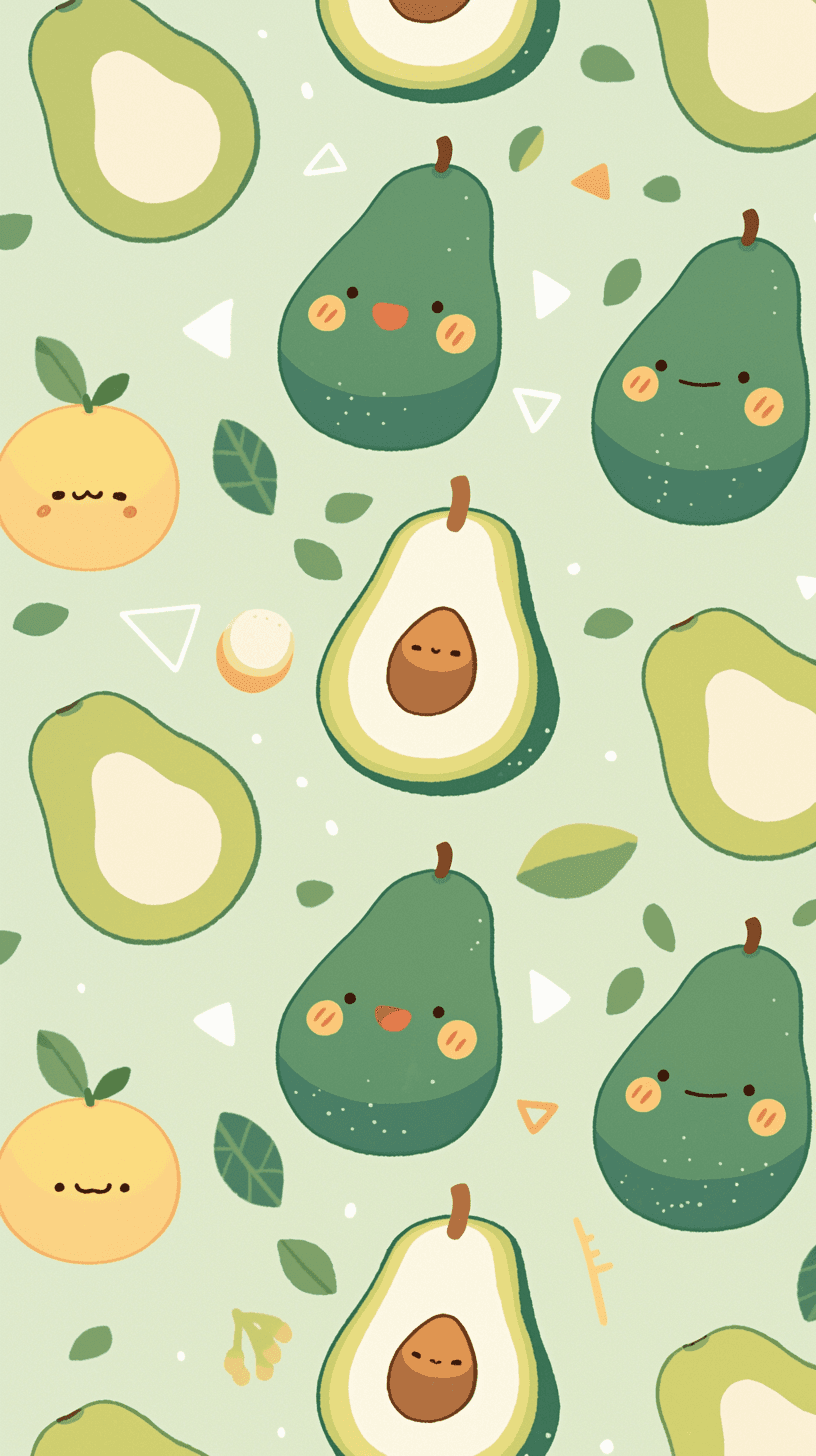 Avocado Fizz original repeating artwork