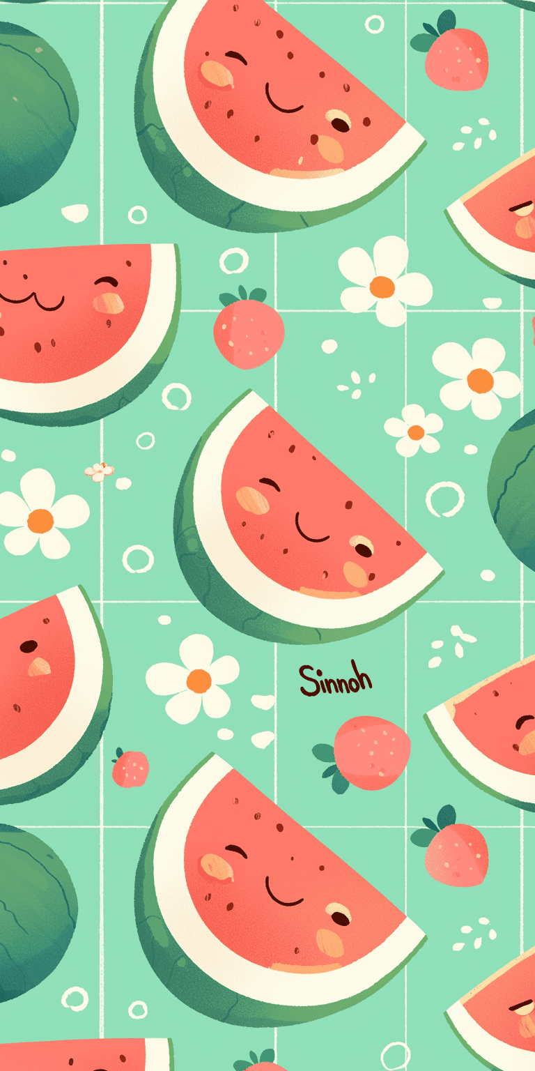 Watermelon 002 original repeating artwork