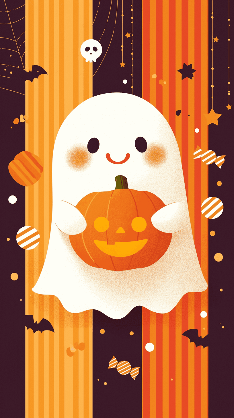 Halloween Ghost 1079 original repeating artwork