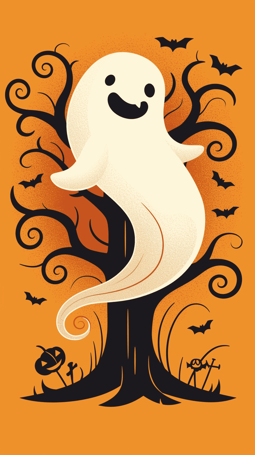 Halloween Ghost 1247 original repeating artwork