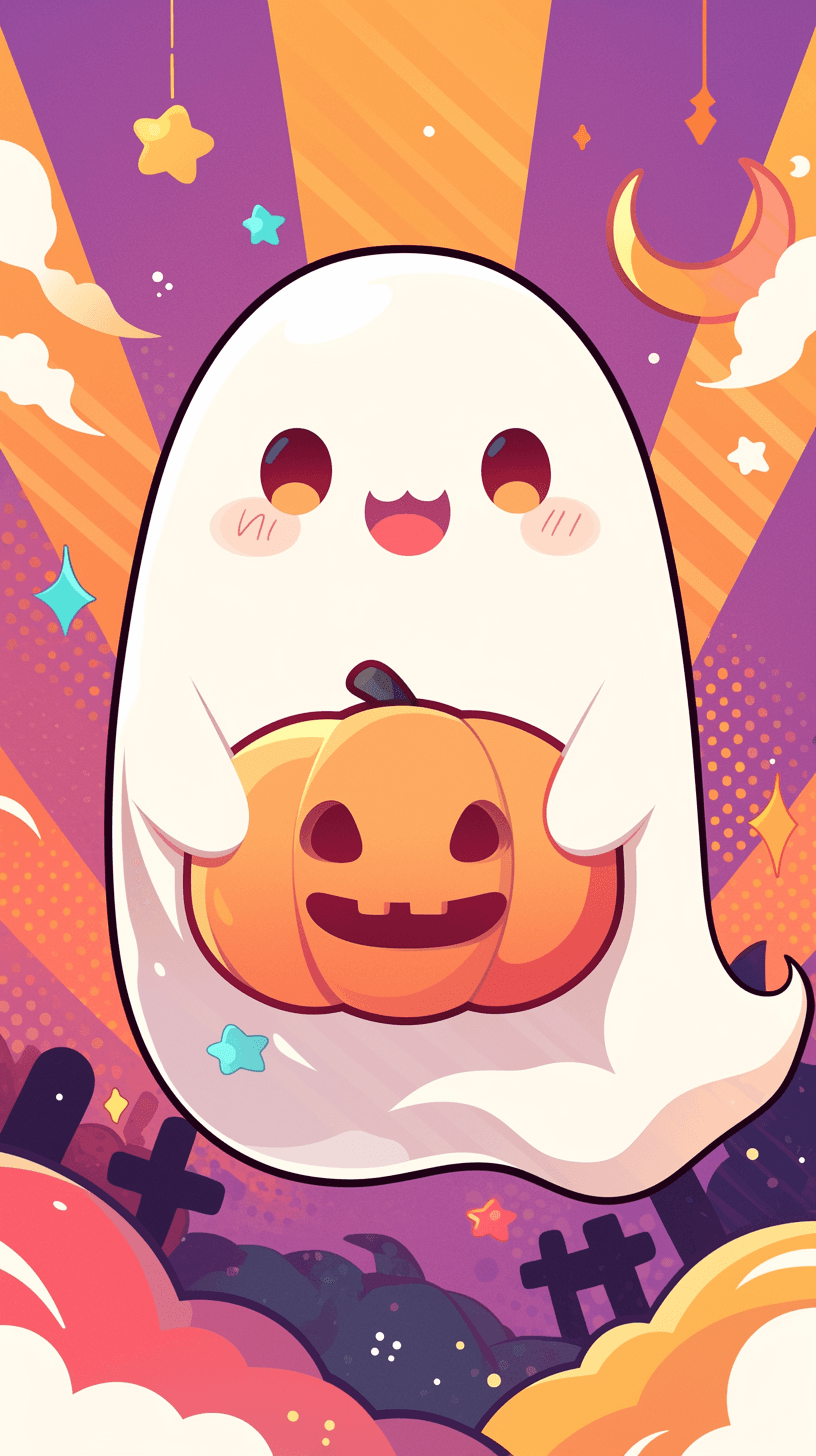 Halloween Ghost 995 original repeating artwork