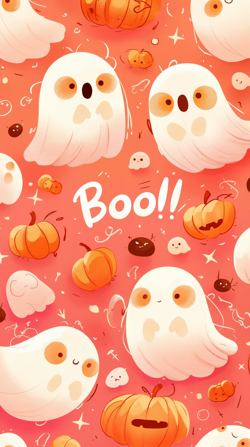 Halloween Ghost 410 original repeating artwork