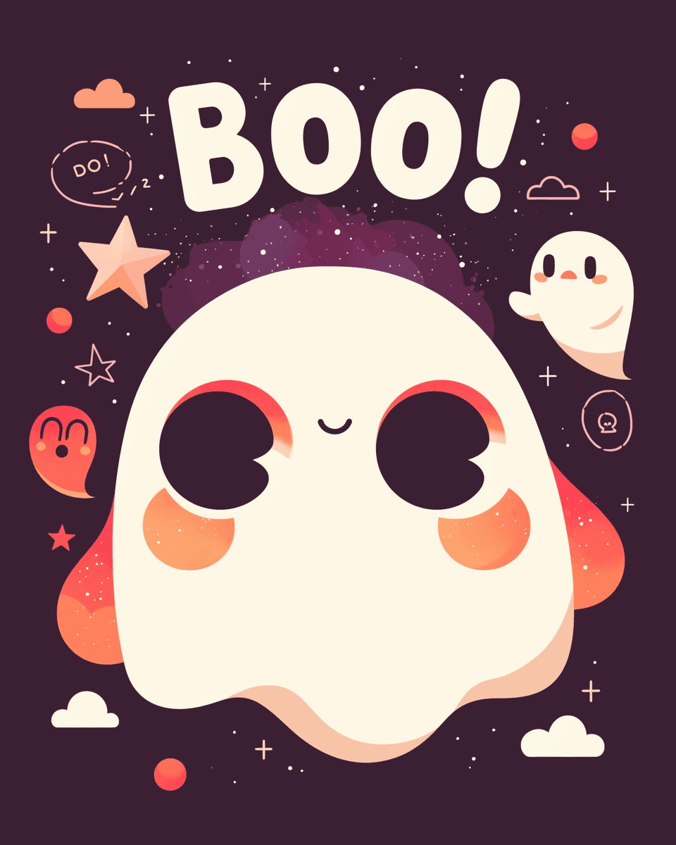 Halloween Ghost 749 original repeating artwork