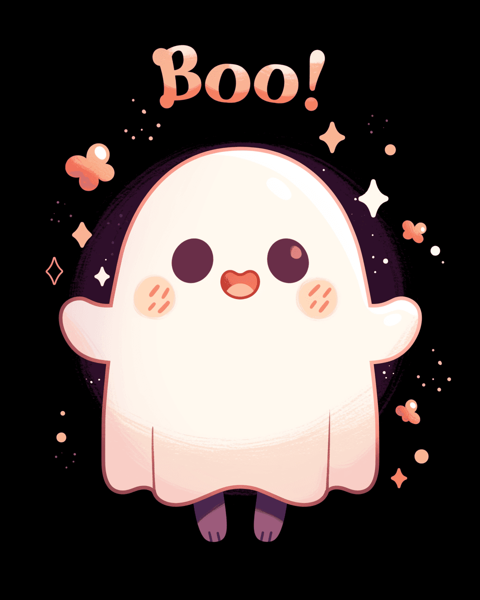 Halloween Ghost 1132 original repeating artwork
