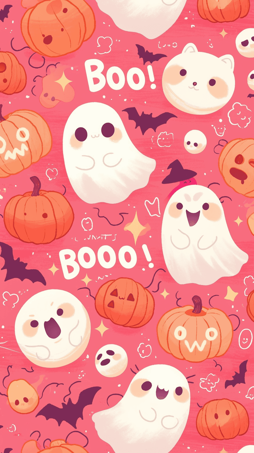 Halloween Ghost Daybreak original repeating artwork