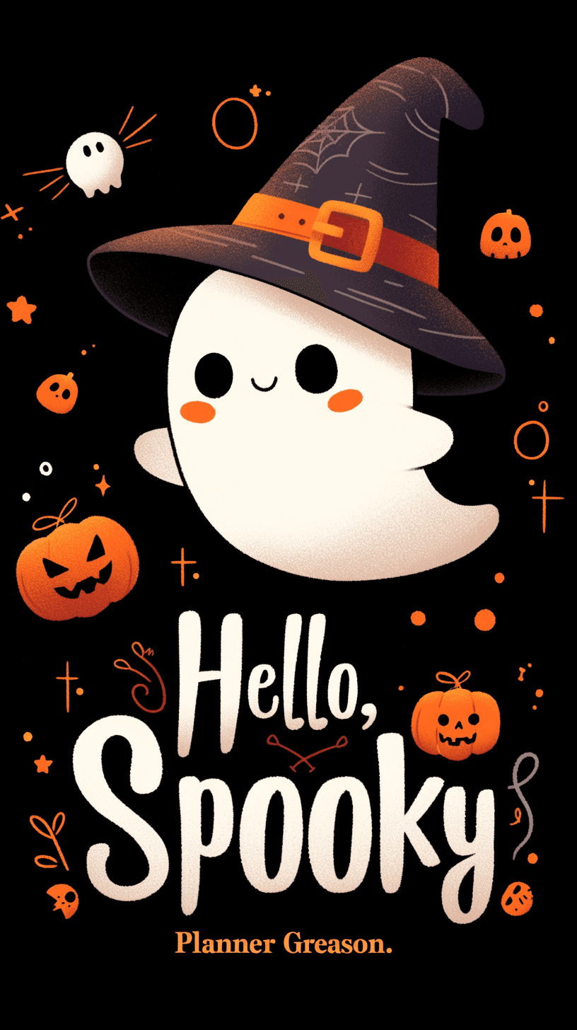 Halloween Ghost 435 original repeating artwork