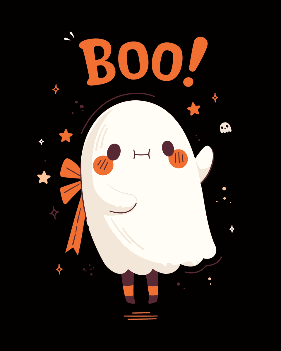 Halloween Ghost 1075 original repeating artwork