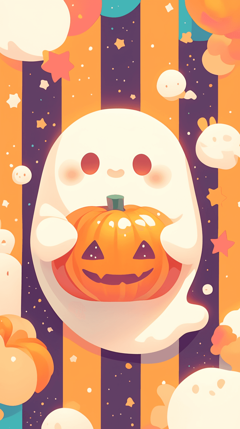 Halloween Ghost 1131 original repeating artwork