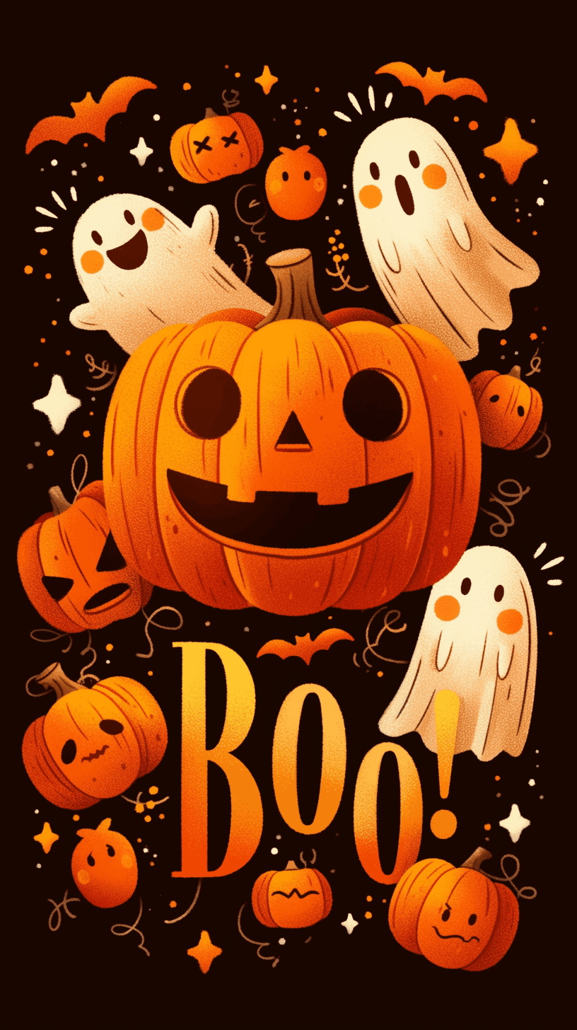 Halloween Ghost 1639 original repeating artwork
