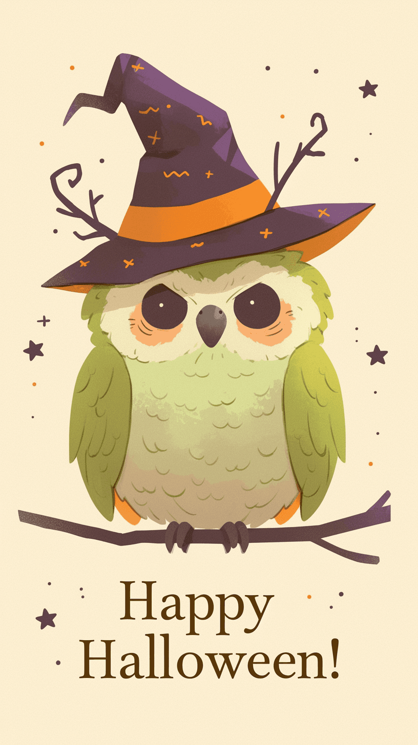 Halloween Owl Session original repeating artwork